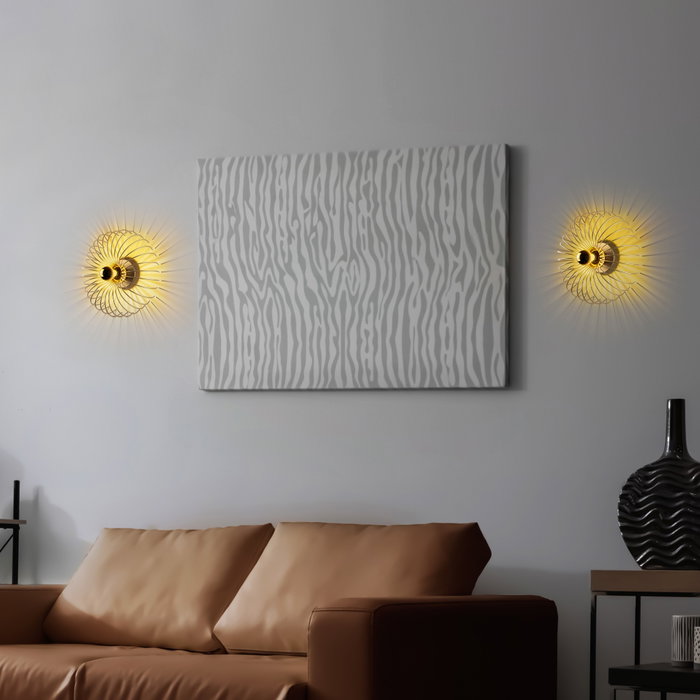 Opviq Karsortel - N-645-1 Aplique de Pared Dorado Opviq Karsortel - N-645-1 Aplique de Pared Dorado